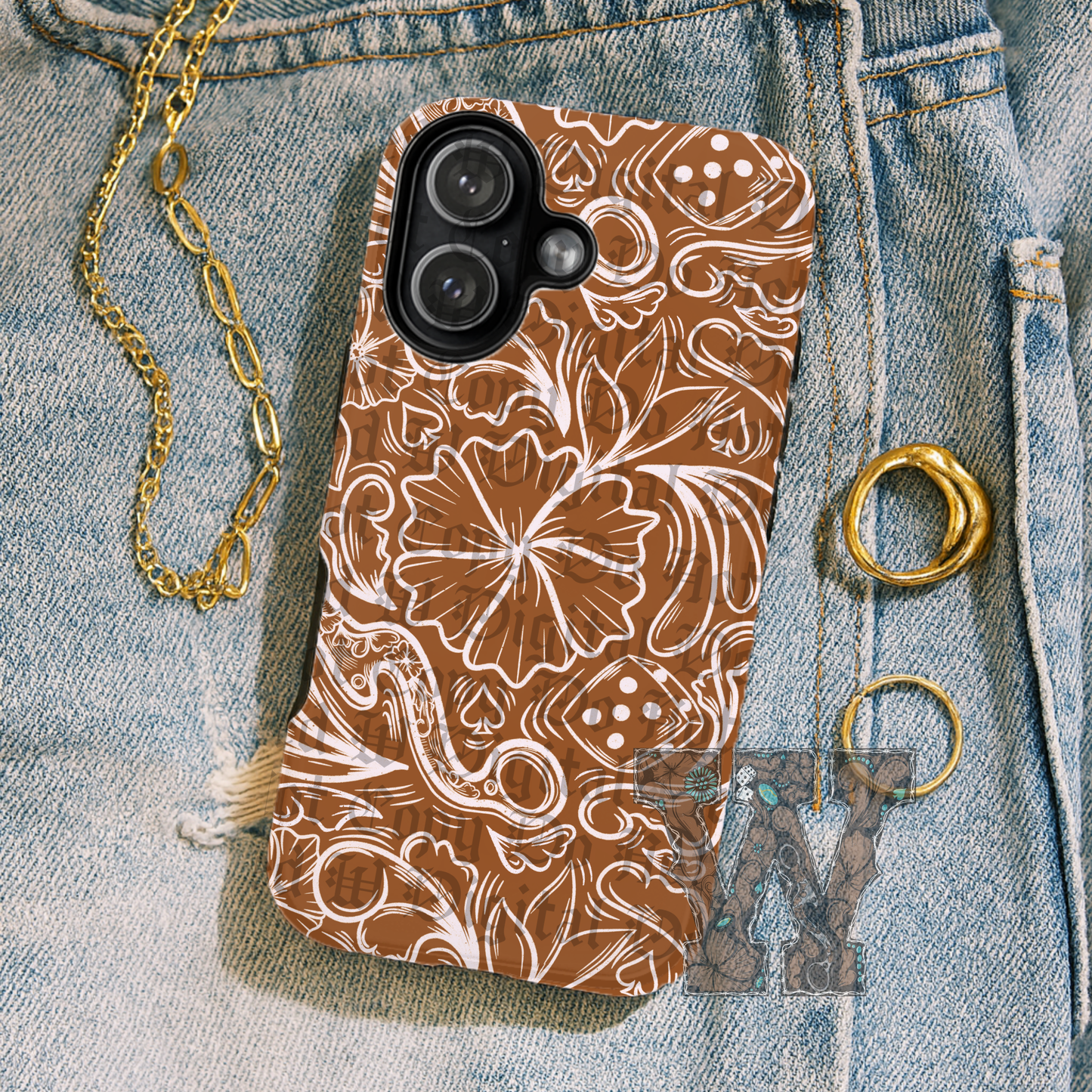 Burnt Tooled Pattern