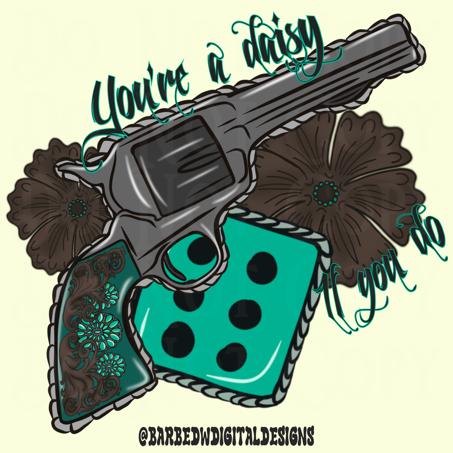 Revolver png, cowgirl png, western png, turquoise png, dice png, punchy png, leather png, yallternative png, cowboy png