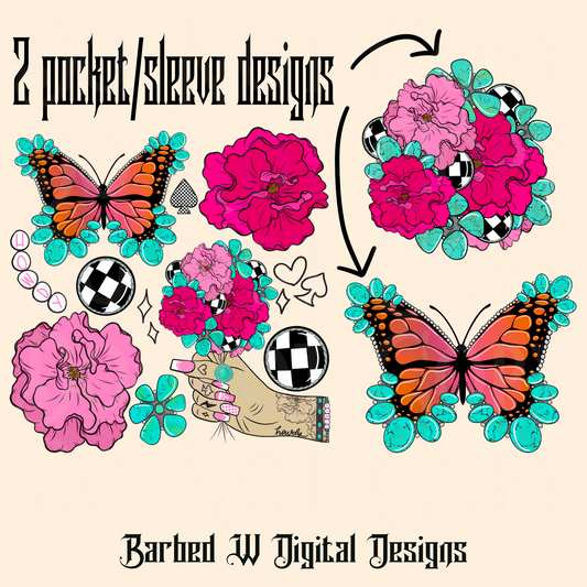 Spring Collage with Pocket Designs Png