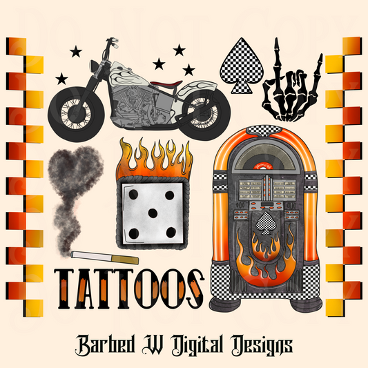 Retro Moto Club Png