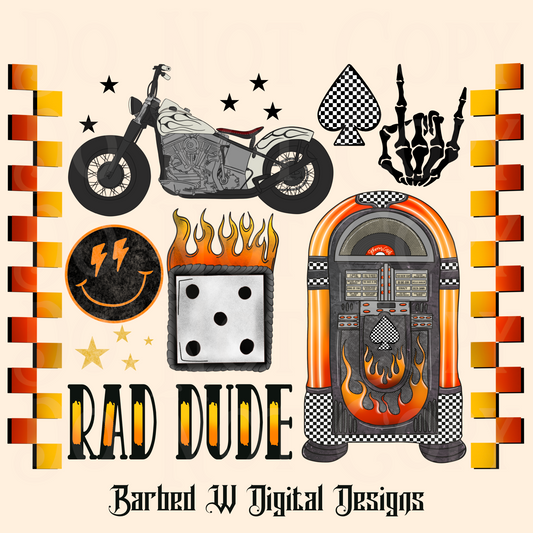Rad Dude Moto Png