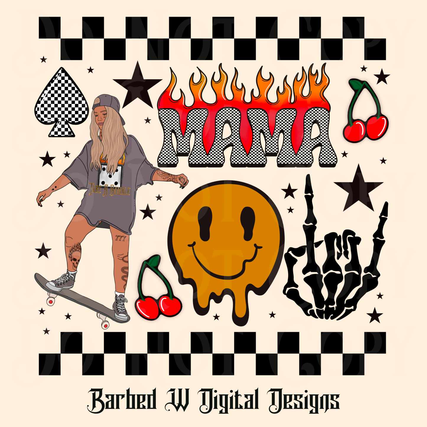 Skater Mama Png