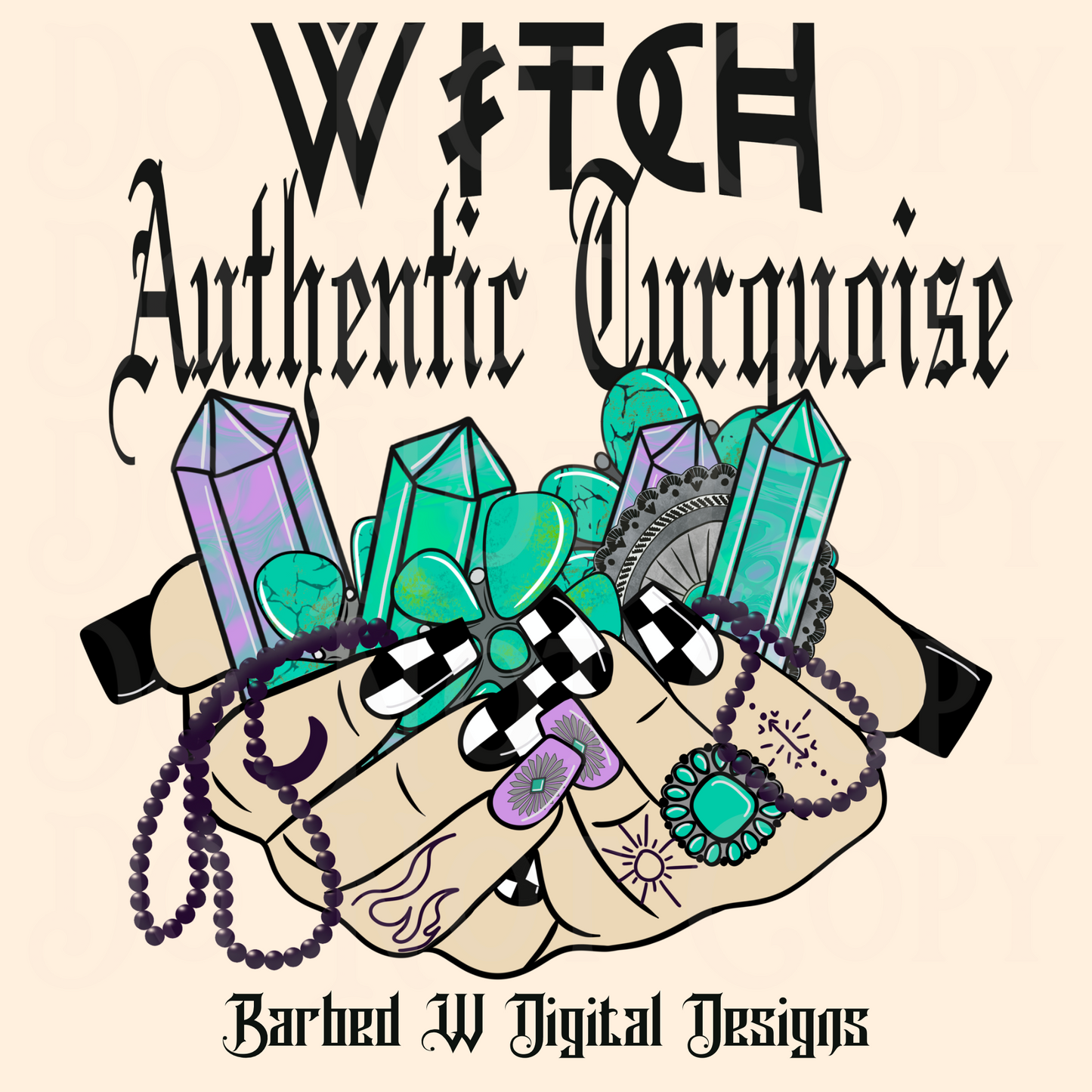 Witch Authemtic Turquoise Png