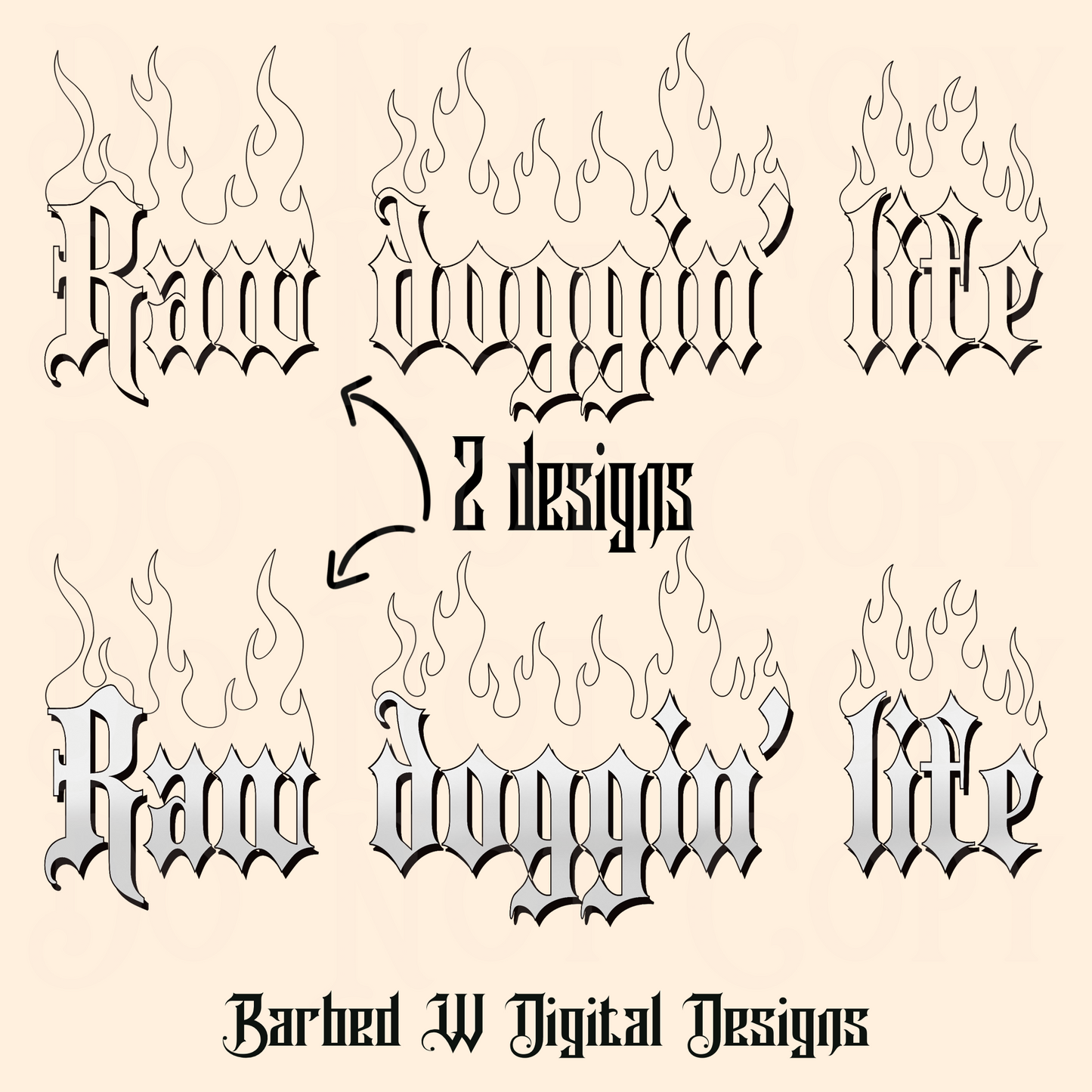 Raw Doggin’ Life Png