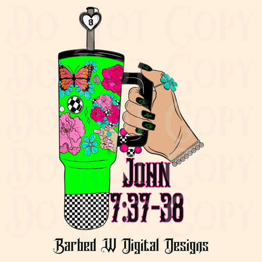 John 7:37-38 Png