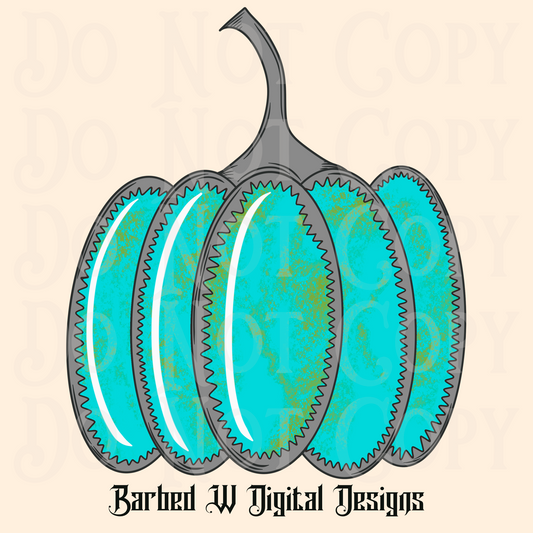 Turquoise Pumpkin Png