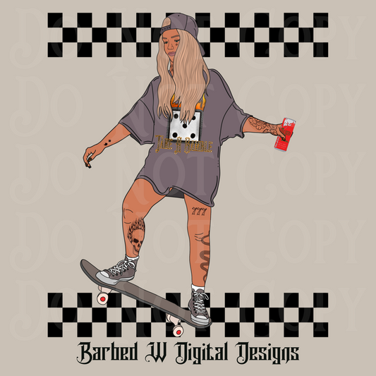 Redbull Skater Girl Png