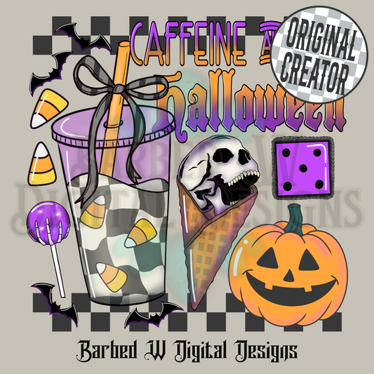 Caffeine & Halloween Png