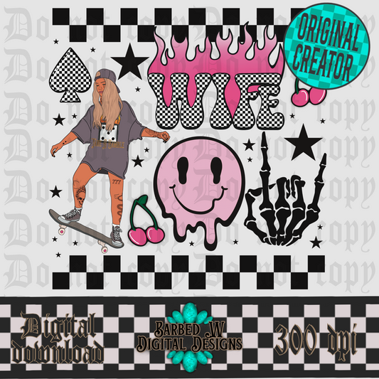 Skate Wife Png