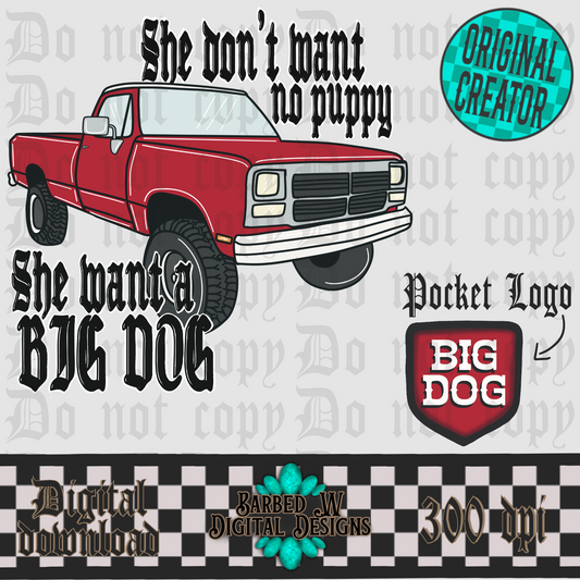 Big Dog (Red) Png