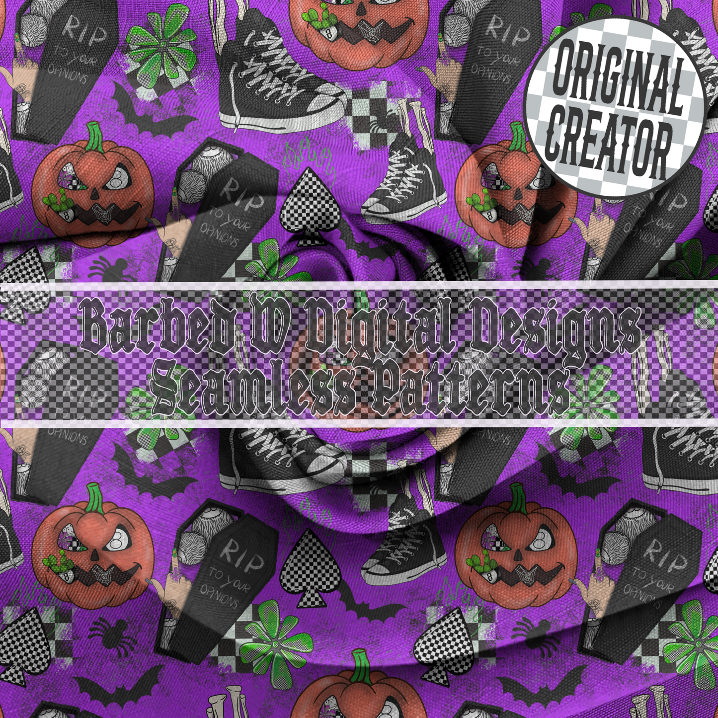 R.I.P. To Your Opinions Seamless Pattern