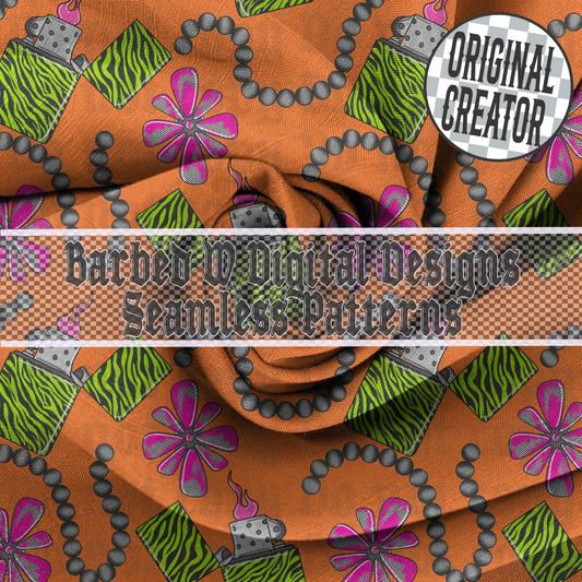 Light My Fire Seamless Pattern