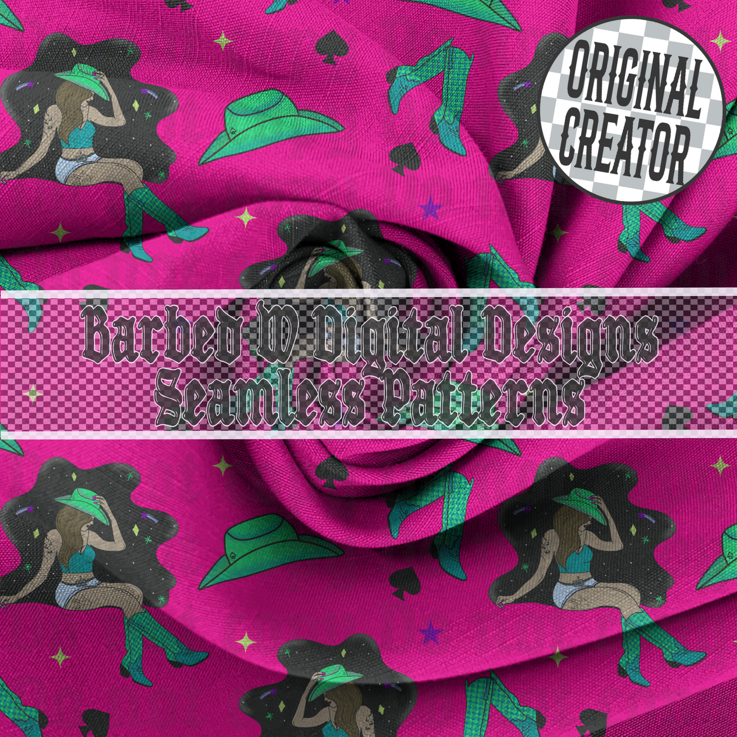 Chasing Stardust Seamless Pattern