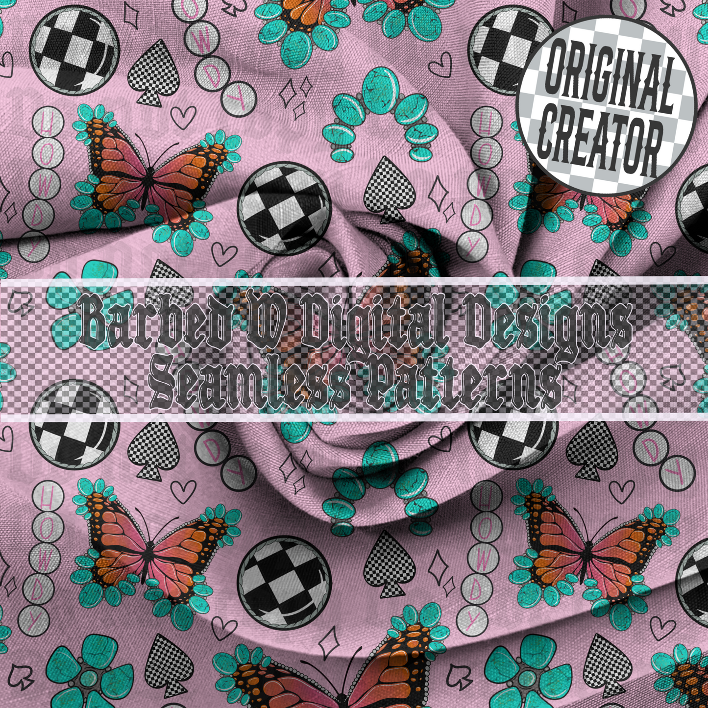 Western Spring Seamless Pattern