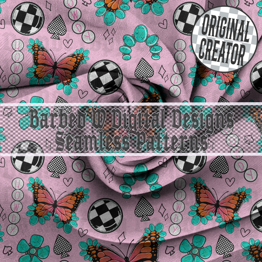 Western Spring Seamless Pattern