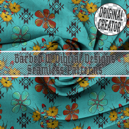 Aztec Snake Seamless Pattern