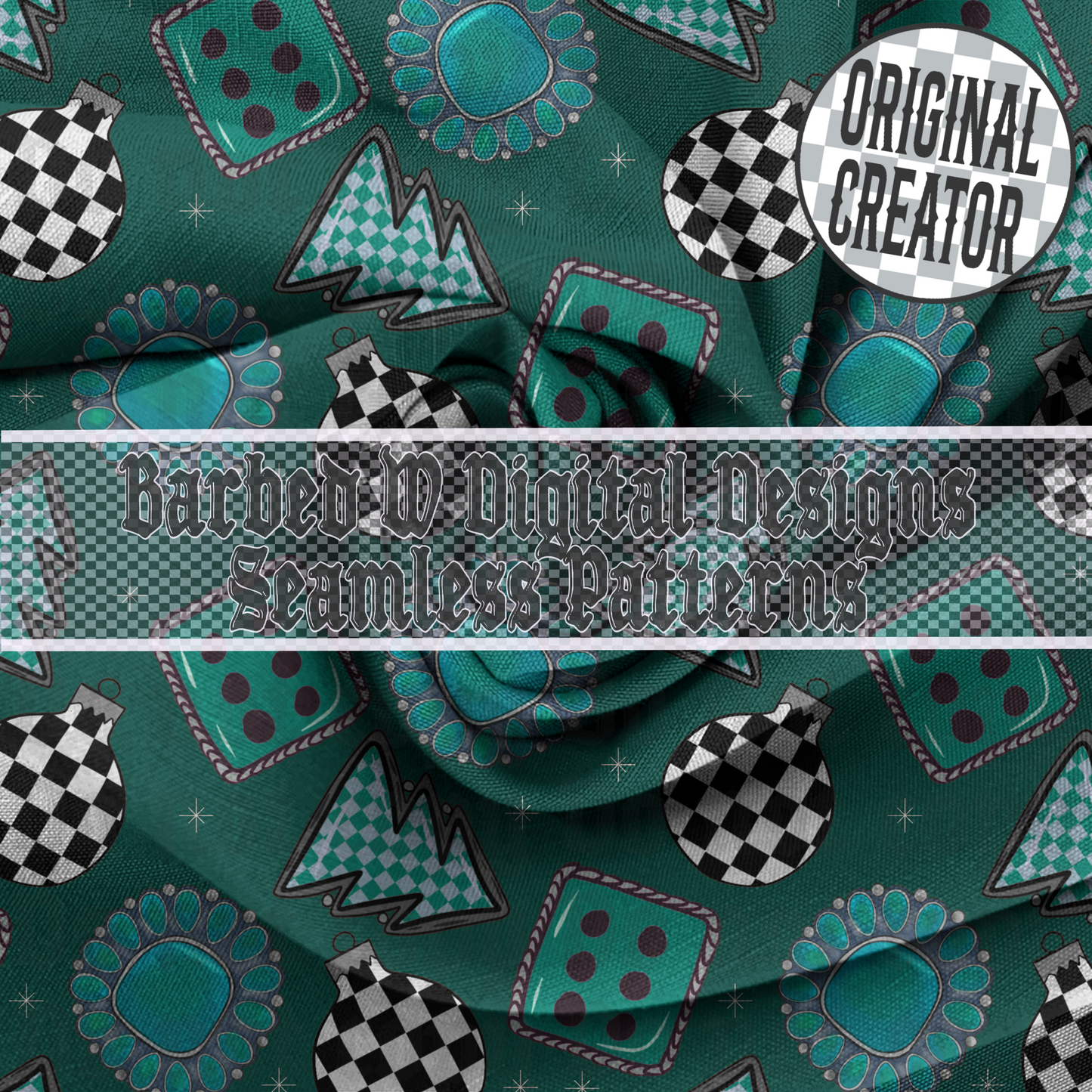 Christmas seamless pattern png, western Christmas png, yallternative png, turquoise christmas png, checkers png, christmas pattern