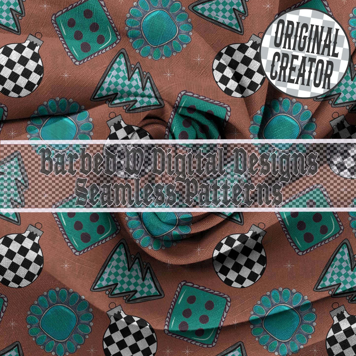 Christmas seamless pattern png, western Christmas png, yallternative png, turquoise christmas png, checkers png, christmas pattern