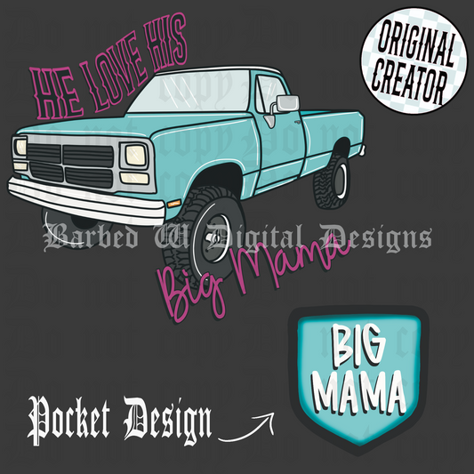 Big Mama (Turquoise) Png