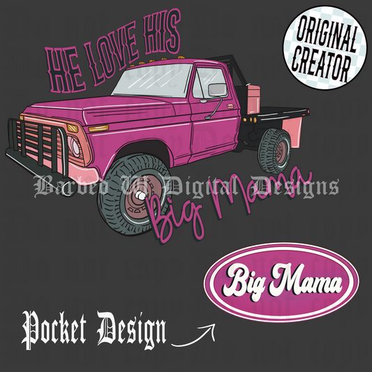 Big Mama (Pink Flatbed) Png