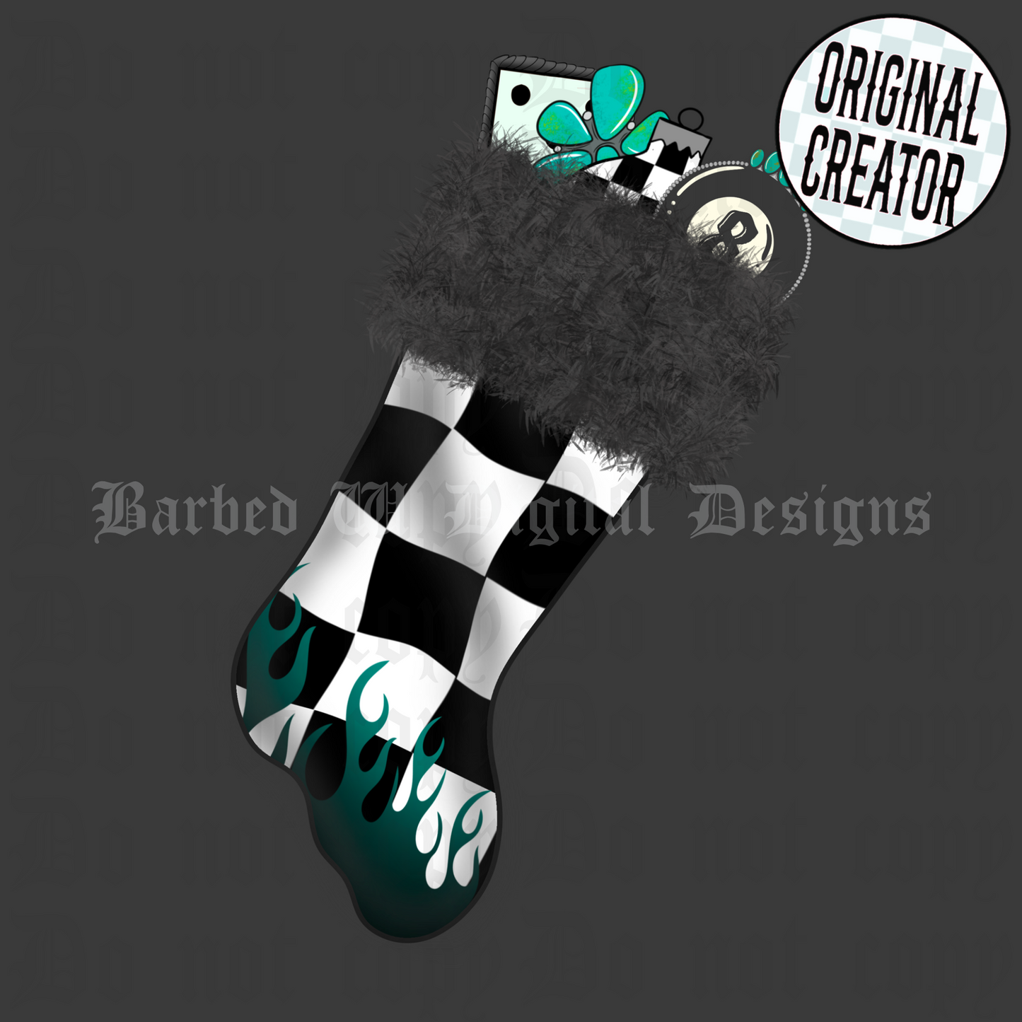 8 Ball Stocking Christmas Png