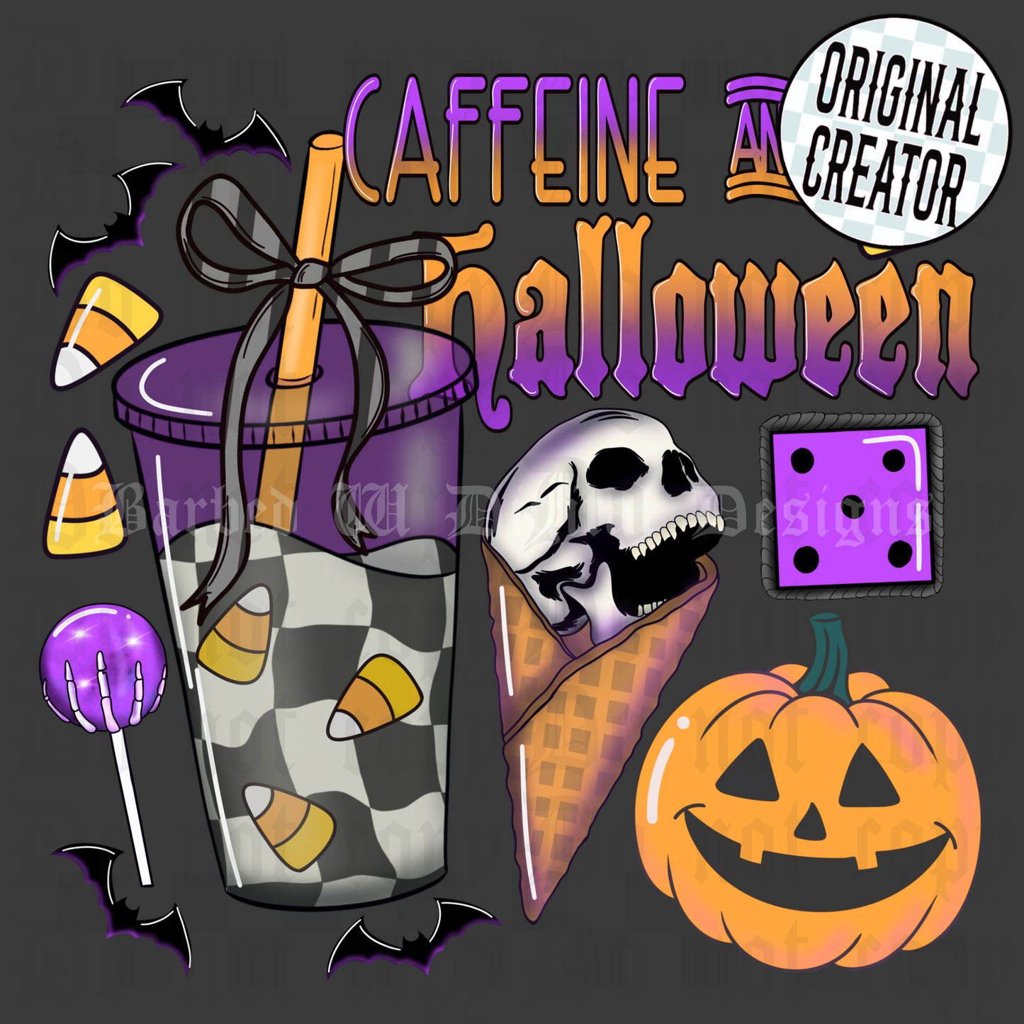 Caffeine & Halloween Png