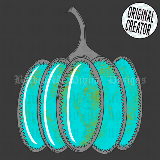 Turquoise Pumpkin Png