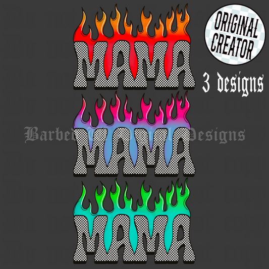 Checkered Mama Png