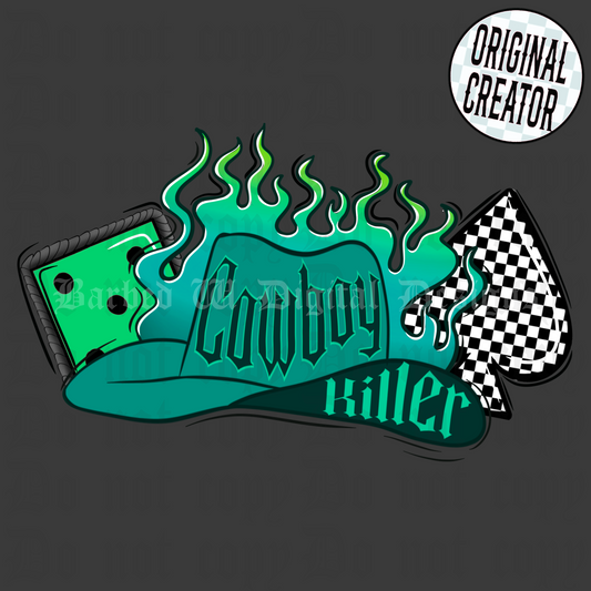 Neon Cowboy Killer Png