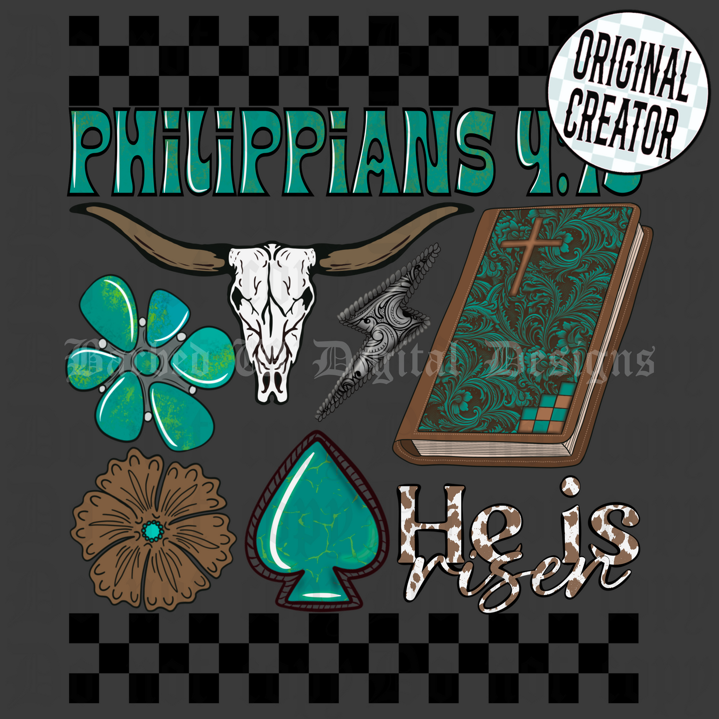 Phillipians 4:13 collage png