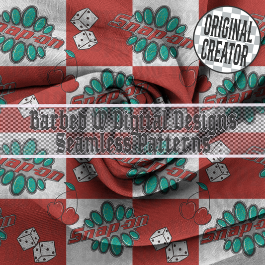 Checkered Snap Seamless Pattern