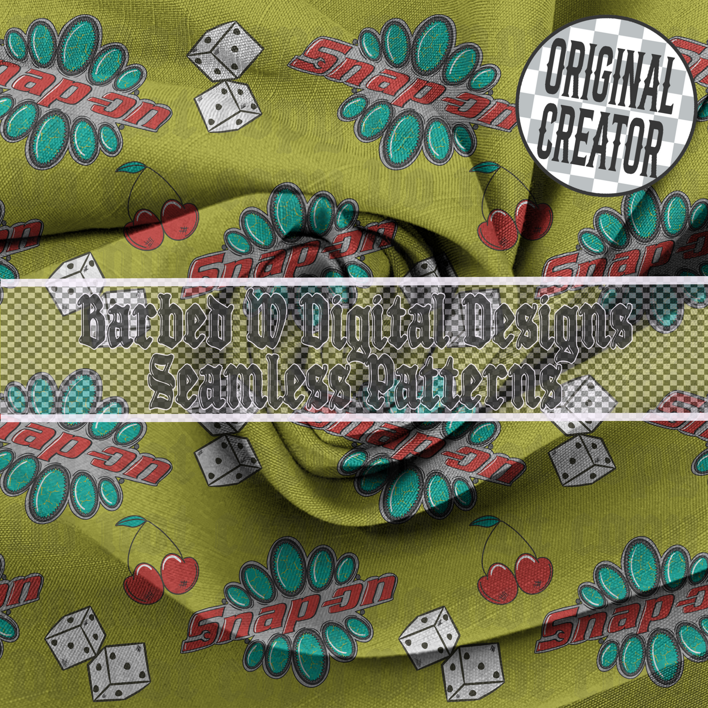 Green Snap Seamless Pattern