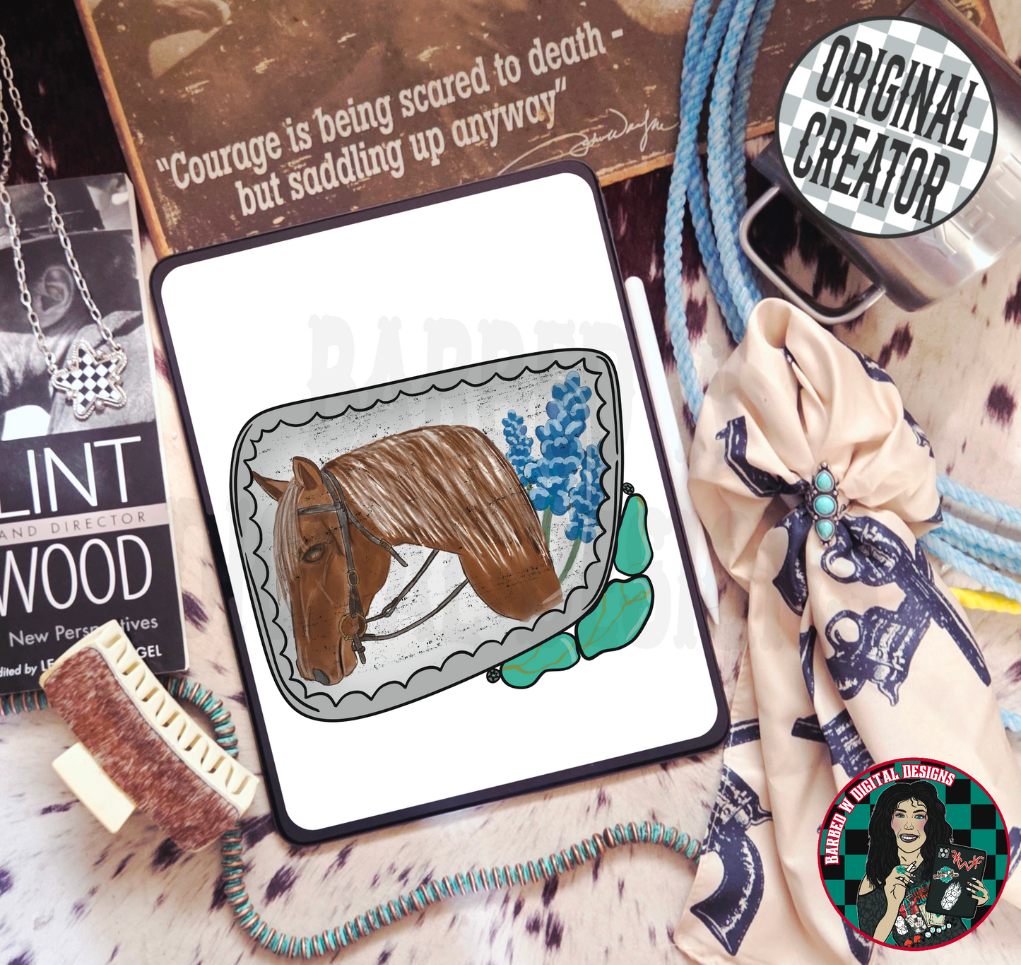 Red Horse Turquoise Png