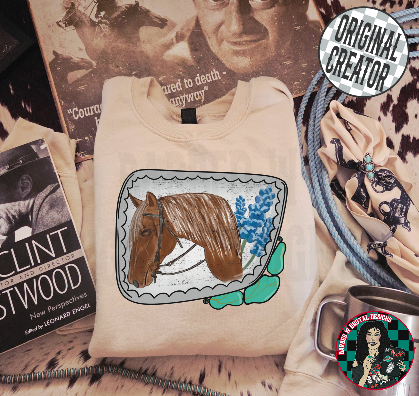 Red Horse Turquoise Png