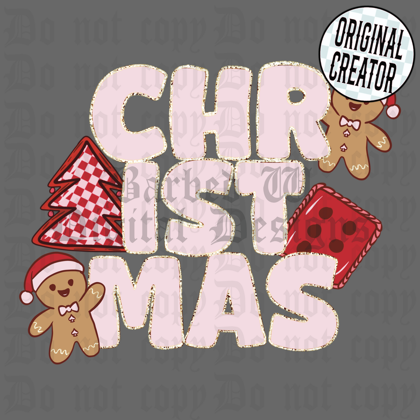 Gingerbread Christmas PNG