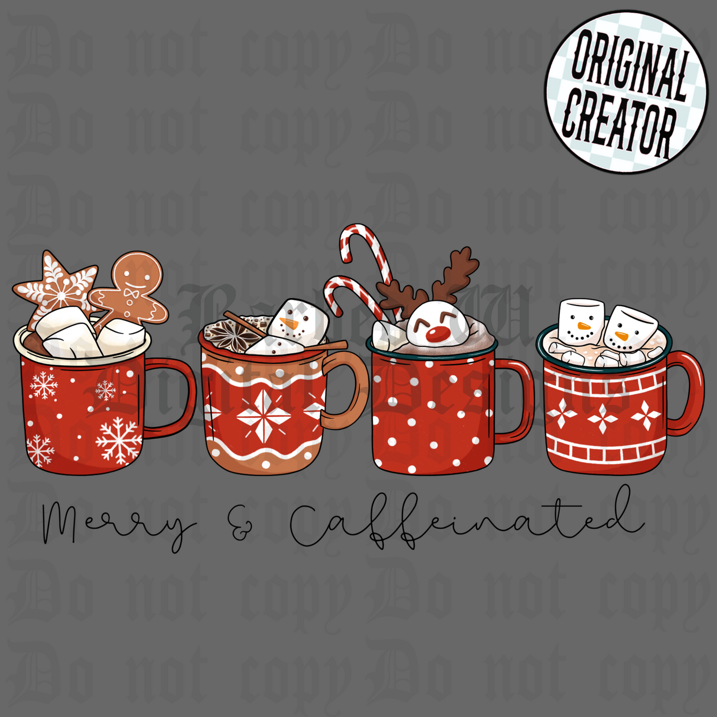 Merry & Caffeinated PNG