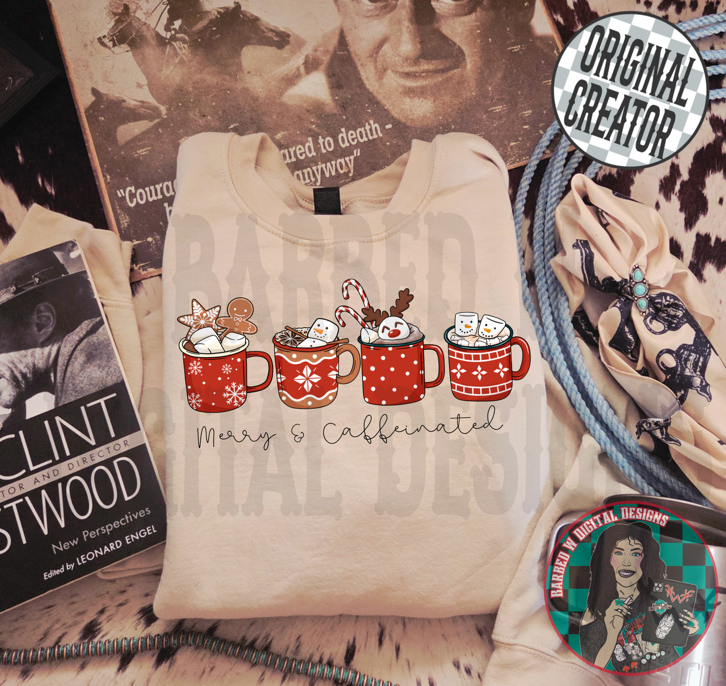 Merry & Caffeinated PNG