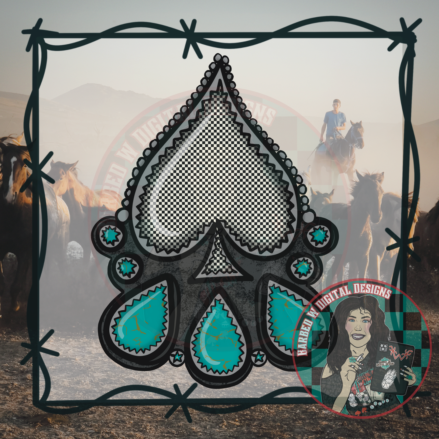 Spade Turquoise