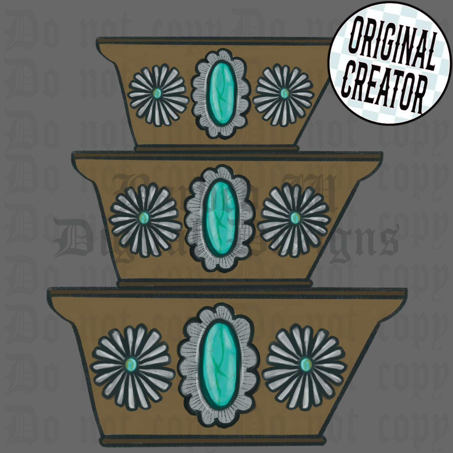 Western Painted Pyrex