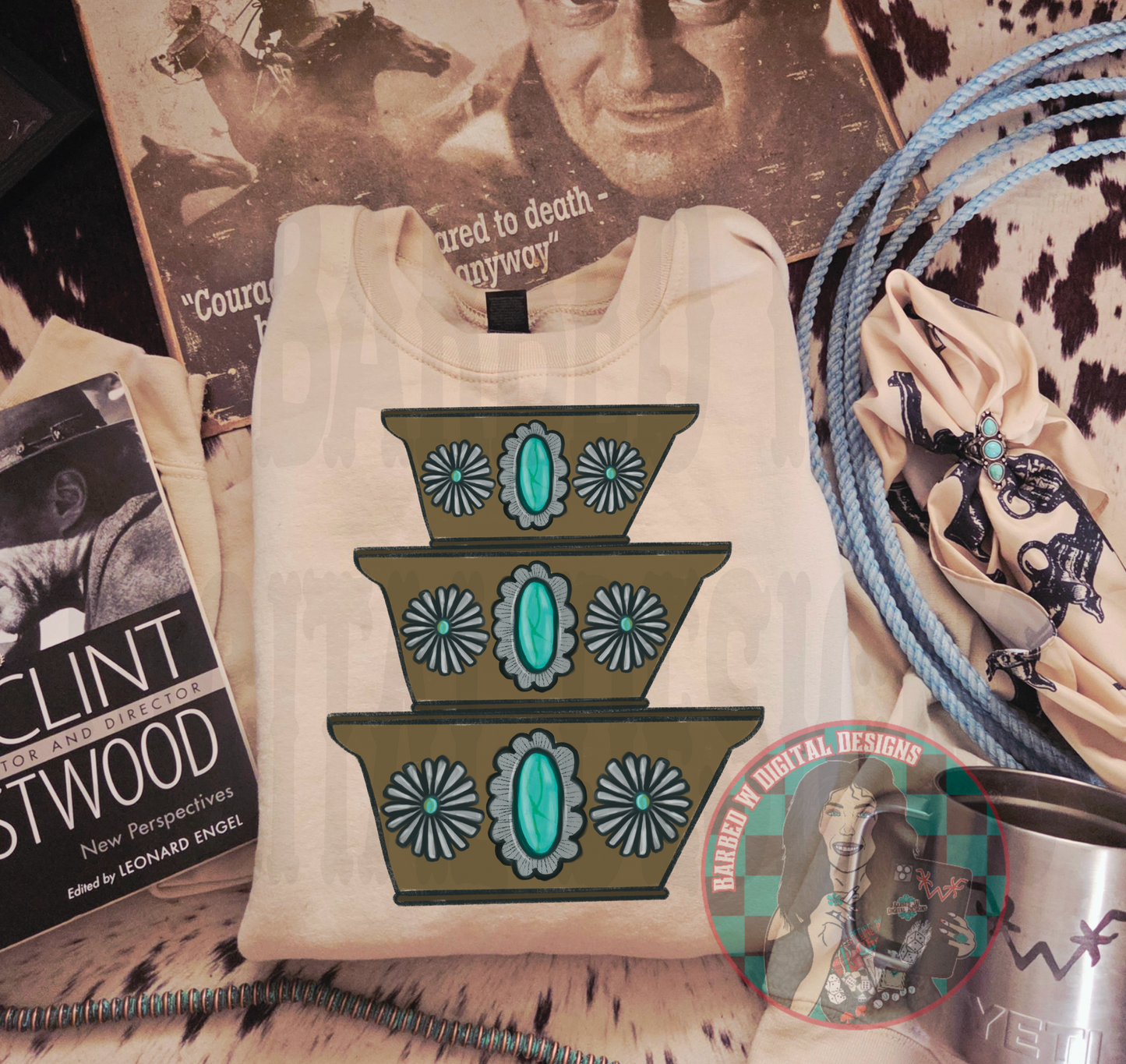 Western Painted Pyrex