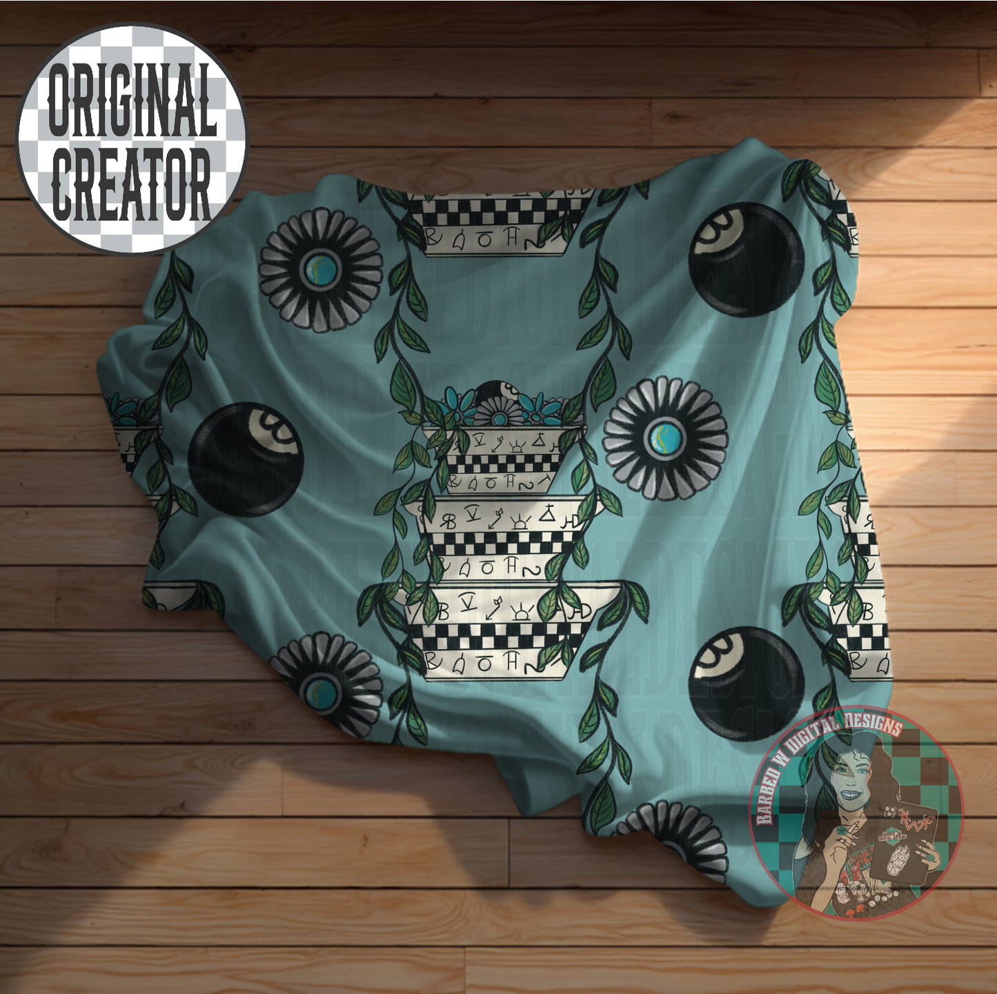 Cowgirl Pyrex Seamless Pattern