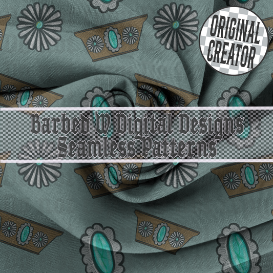 Western Pyrex Seamless Pattern