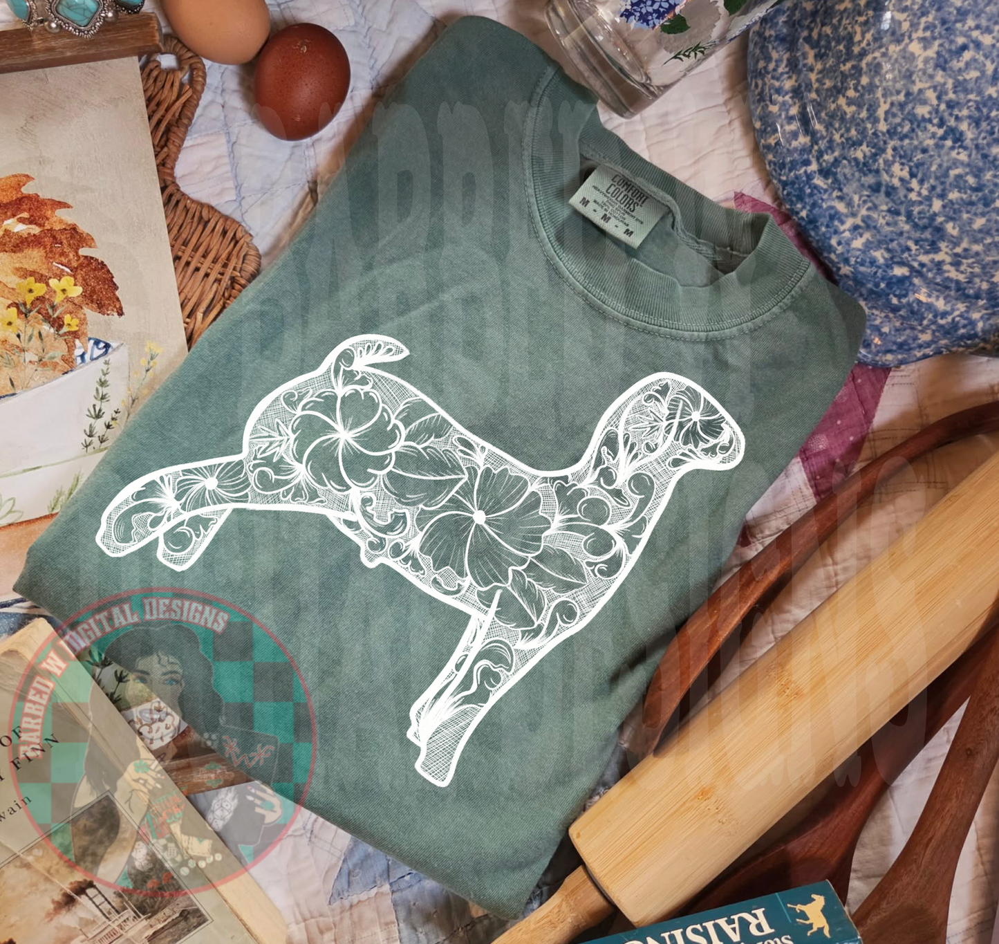 Tooled Leather Show Goat