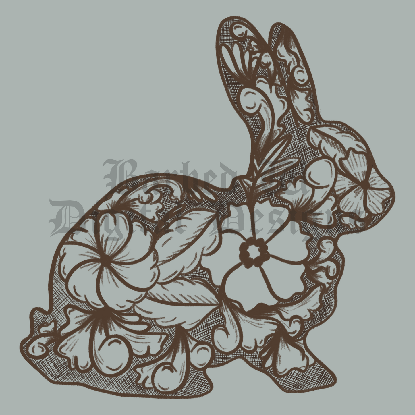 Tooled Leather Show Rabbit