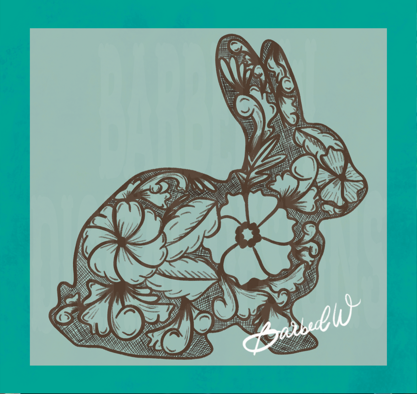 Tooled Leather Show Rabbit