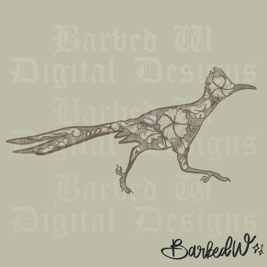 Tooled Leather Road Runner