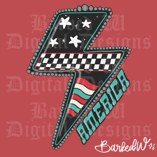 America Lightning Bolt