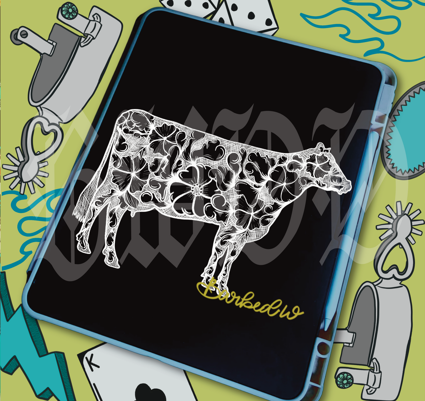 Floral Dairy Cow