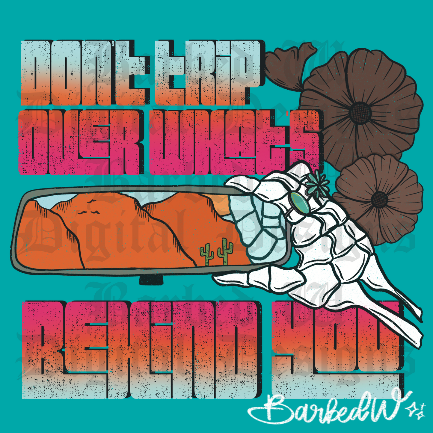 Don’t Trip Over What’s Behind You (Pink)