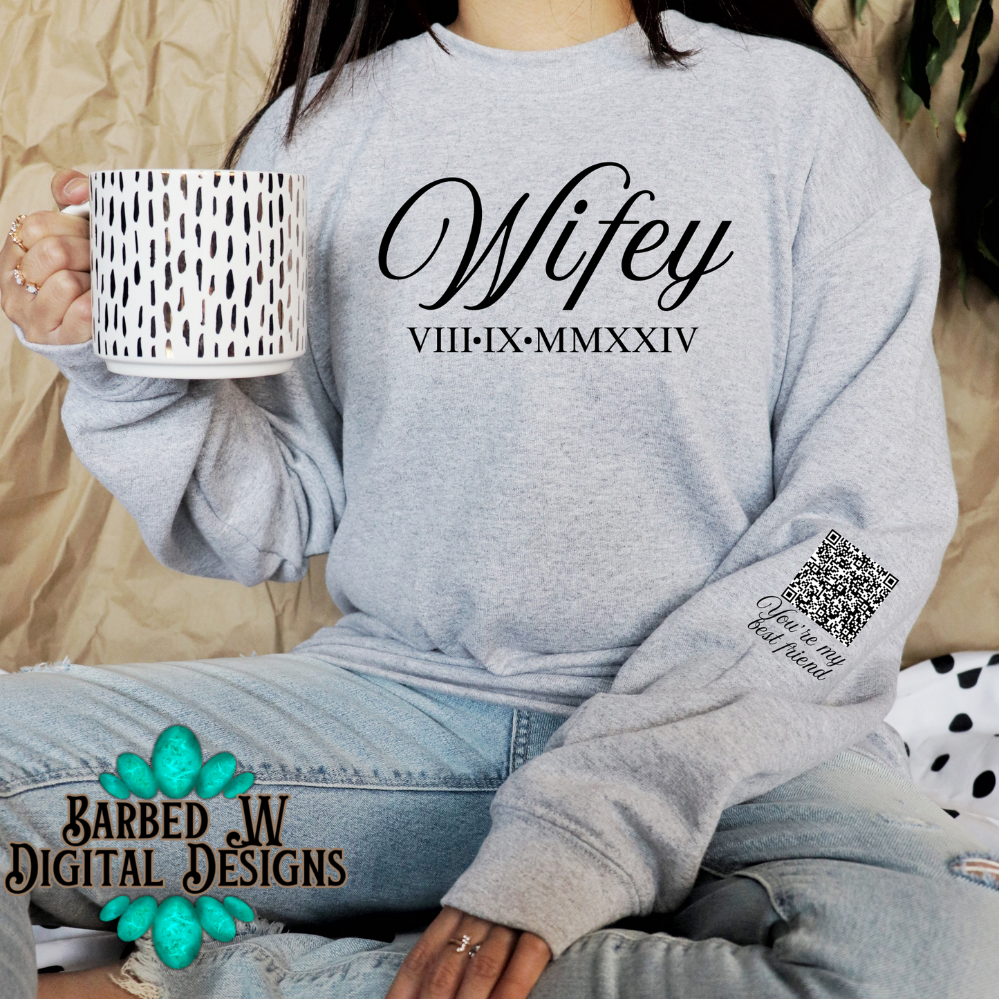 Custom Wifey QR Png